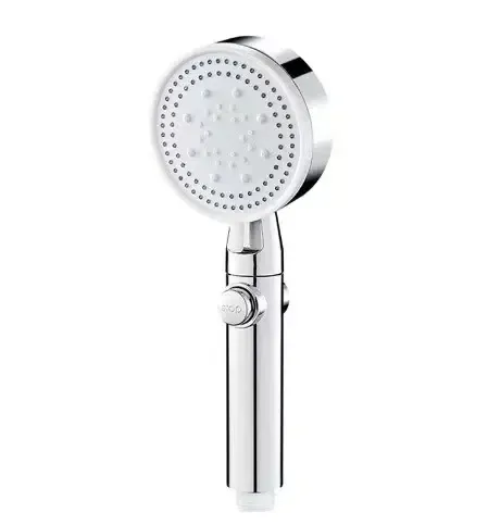 Pommeau de douche haute pression à 5 modes, avec flexible et pomme réglable, économie d'eau, fonction d'arrêt en un clic, accessoire de salle de bains 13