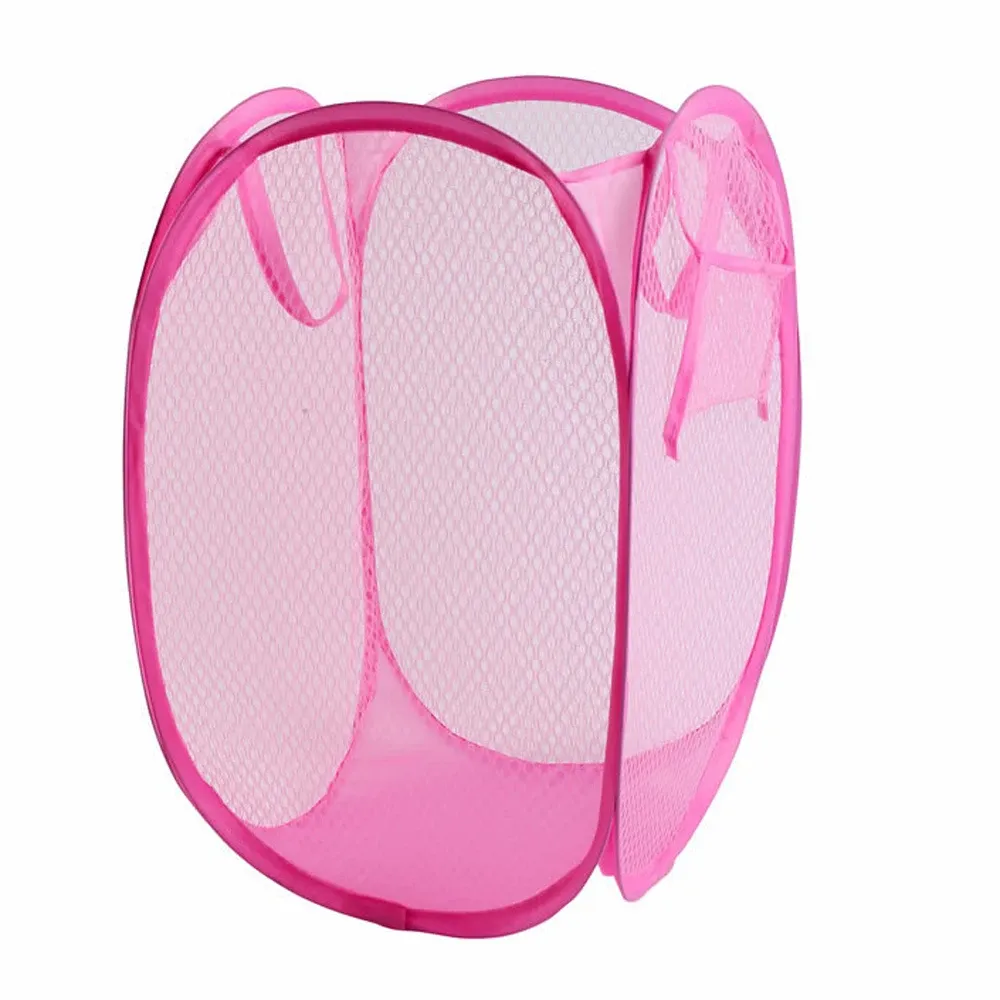 Panier à linge pliable avec cadre de lavage et sac de rangement en maille 7
