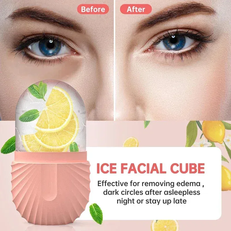 Rouleau de glace pour le visage, utilisation du massage