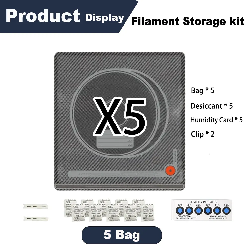 Sac de rangement sous vide pour filament 3D noir, compatible PLA, ABS et PETG 13