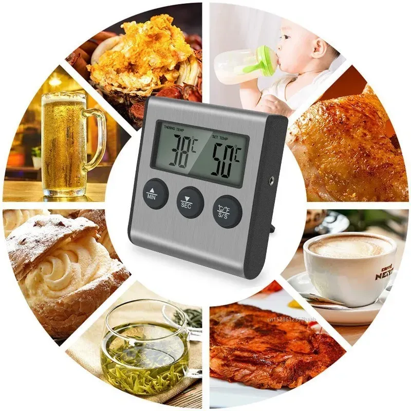 Thermomètre numérique pour viande, sonde alimentaire pour liquides, four et barbecue, thermomètre à friture 6