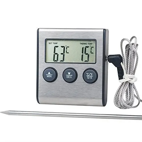 Thermomètre numérique pour viande, sonde alimentaire pour liquides, four et barbecue, thermomètre à friture 8
