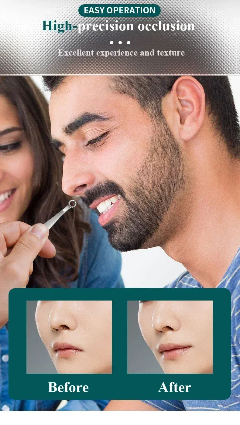 Rasoir nasal manuel, finition soignée
