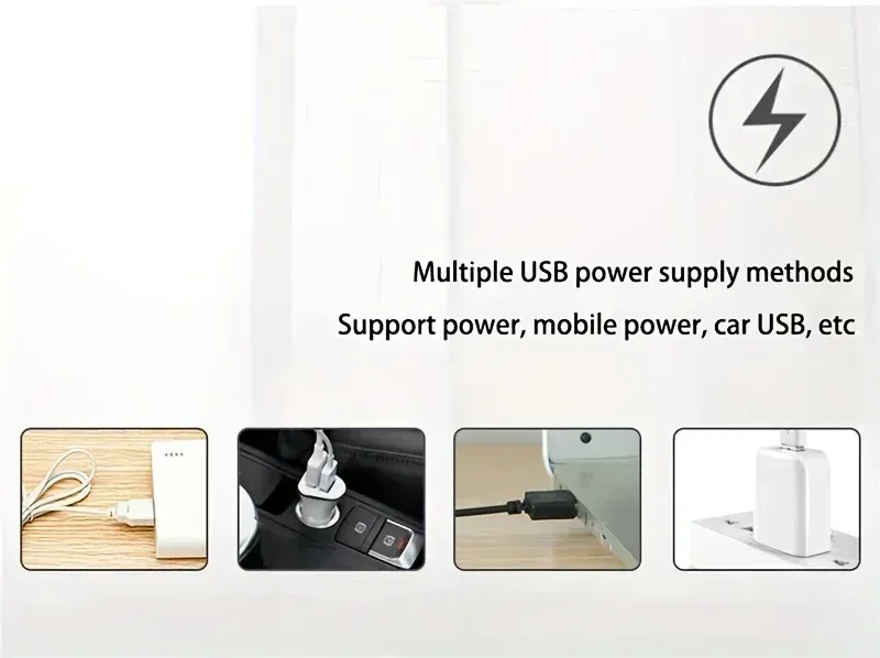 Ventilateur USB noir, finition soignée