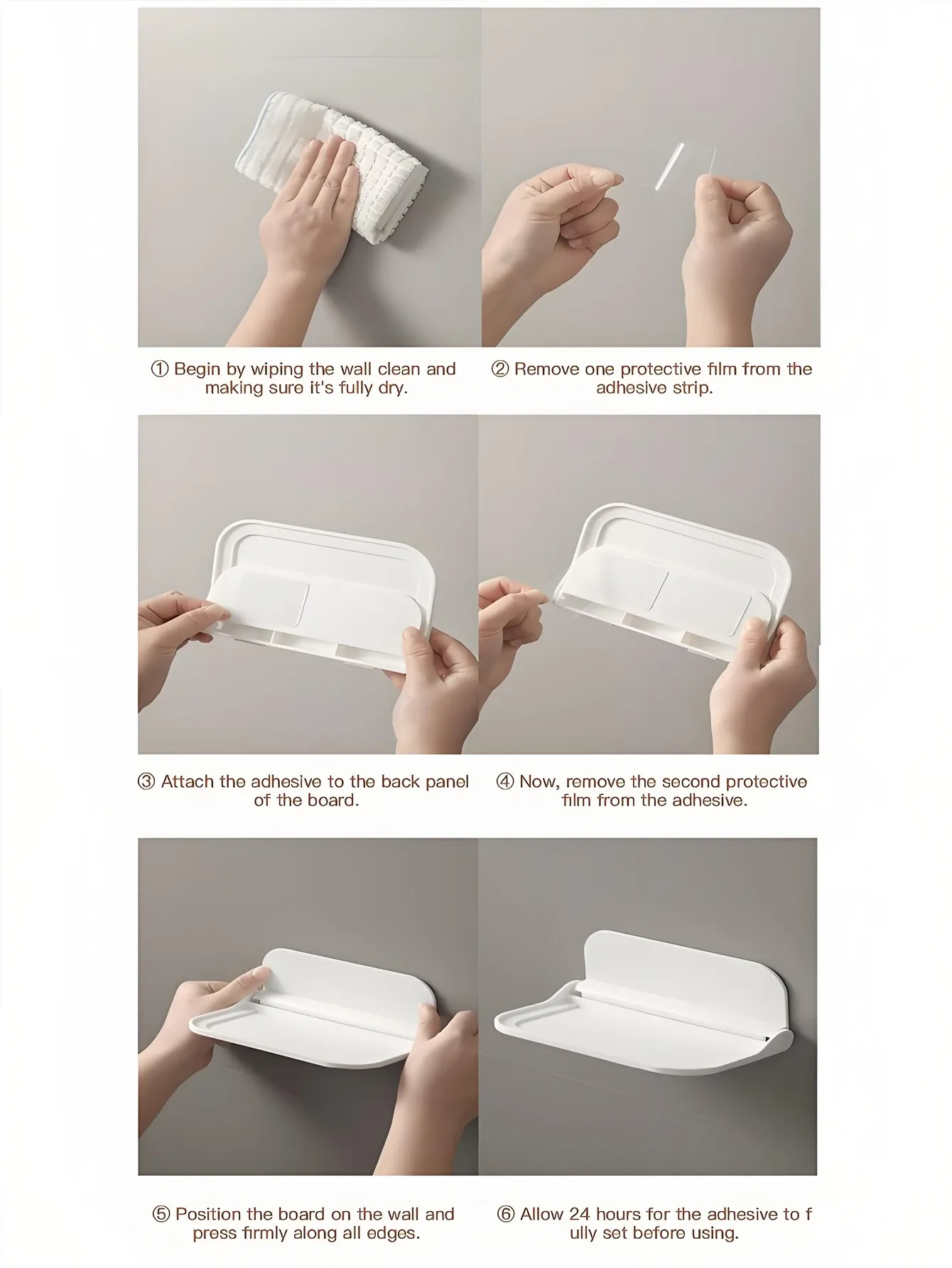 Étagère murale pliable, mise en scène lifestyle
