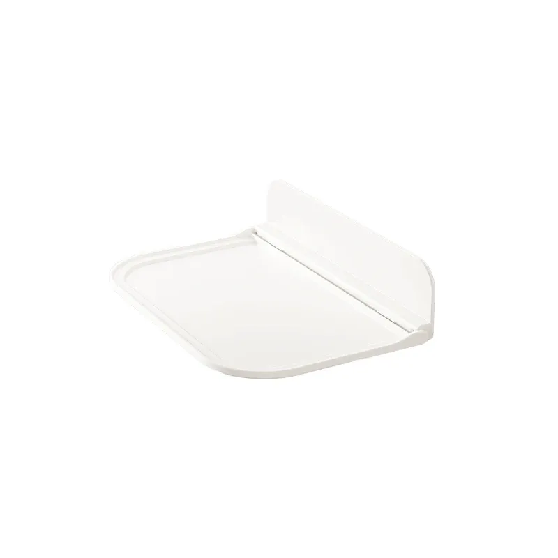 Étagère murale pliable sans perçage et autocollante pour salle de bains et cuisine 7