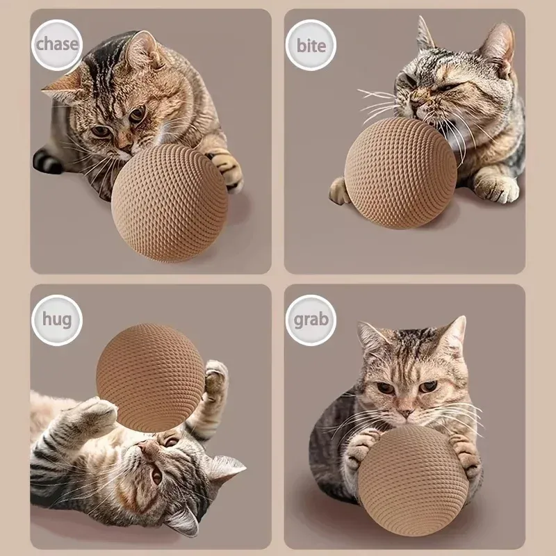 Balle en sisal pour chat, vue détaillée