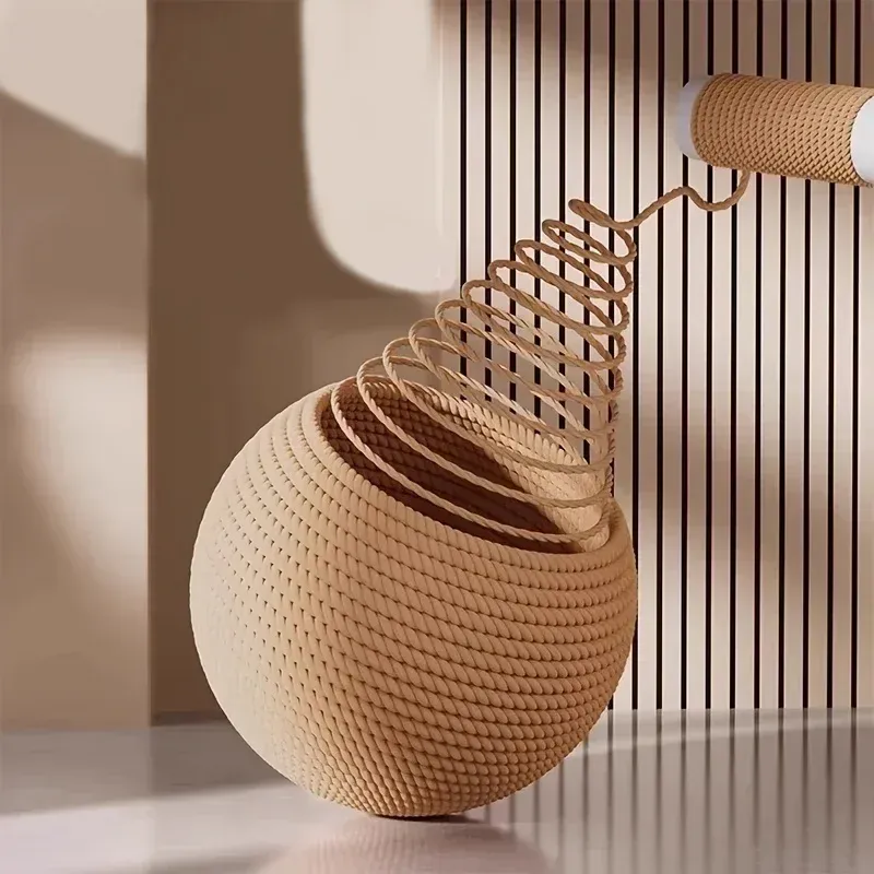Balle en sisal pour chat, détail des matières