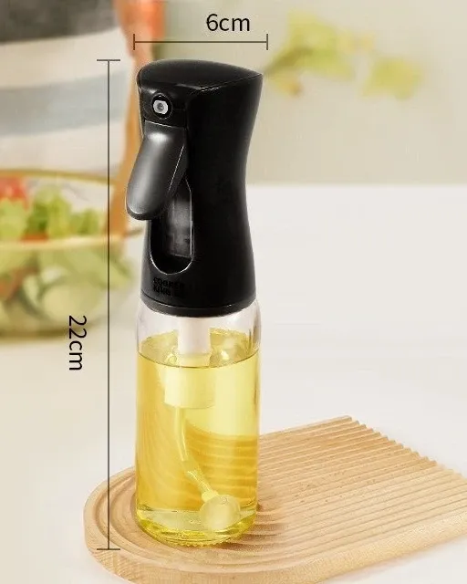 Bouteille pulvérisatrice en verre pour huile comestible, cuisine et friteuse à air 8