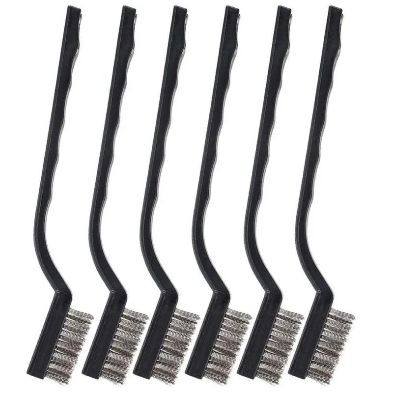 Brosses métalliques de nettoyage, vue de détail