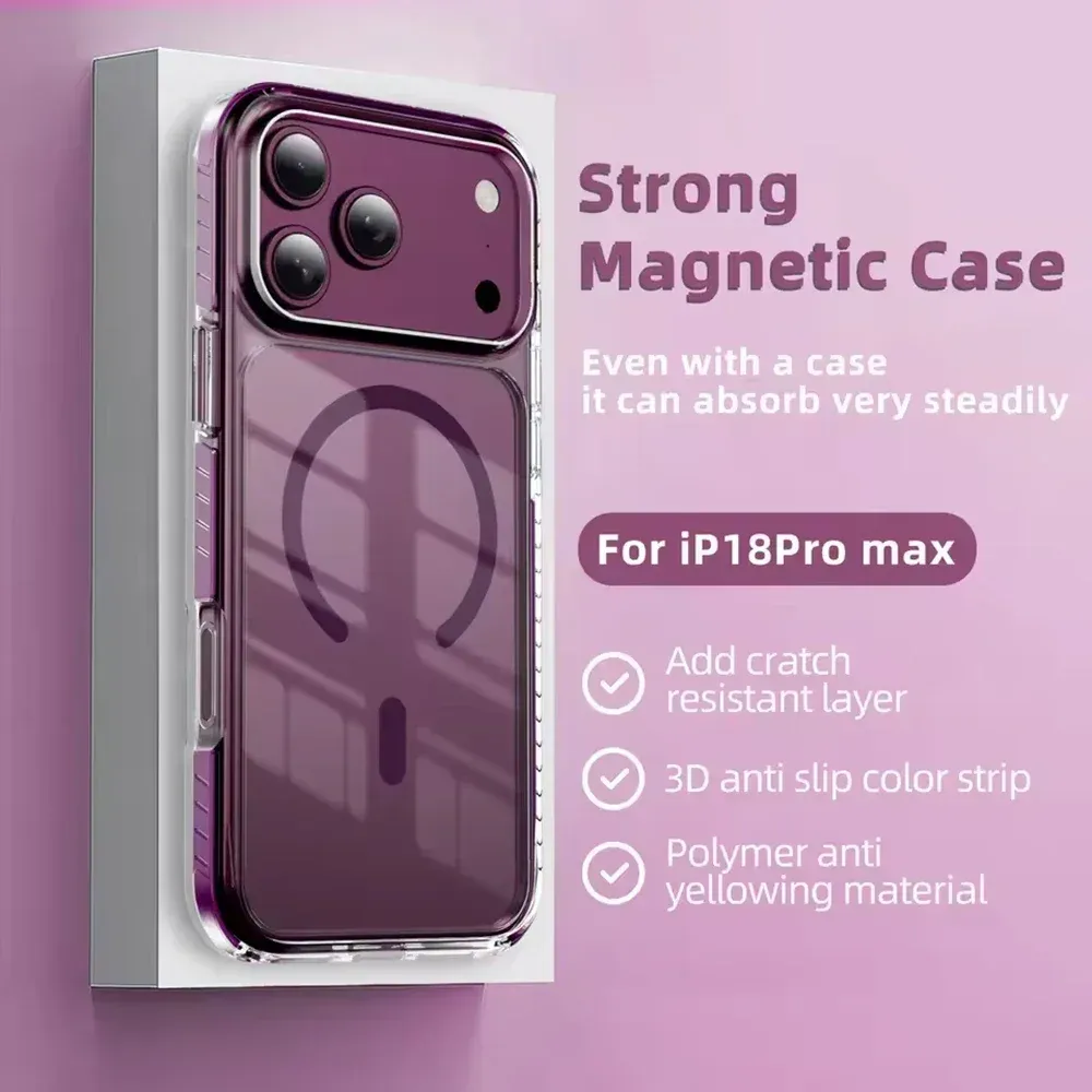 Coque iPhone transparente avec cadre coloré