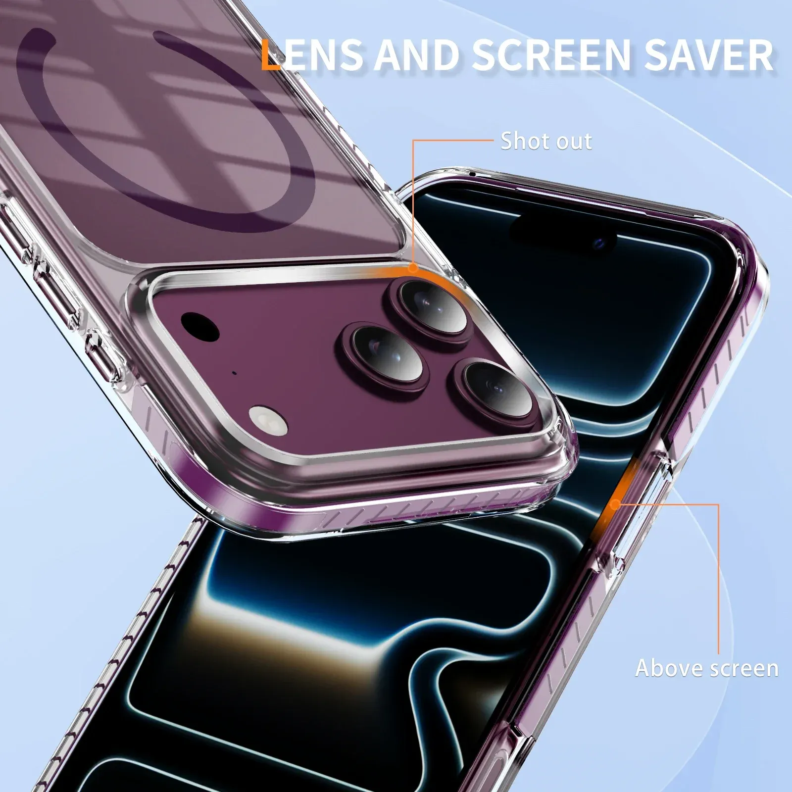 Coque iPhone transparente au design élégant