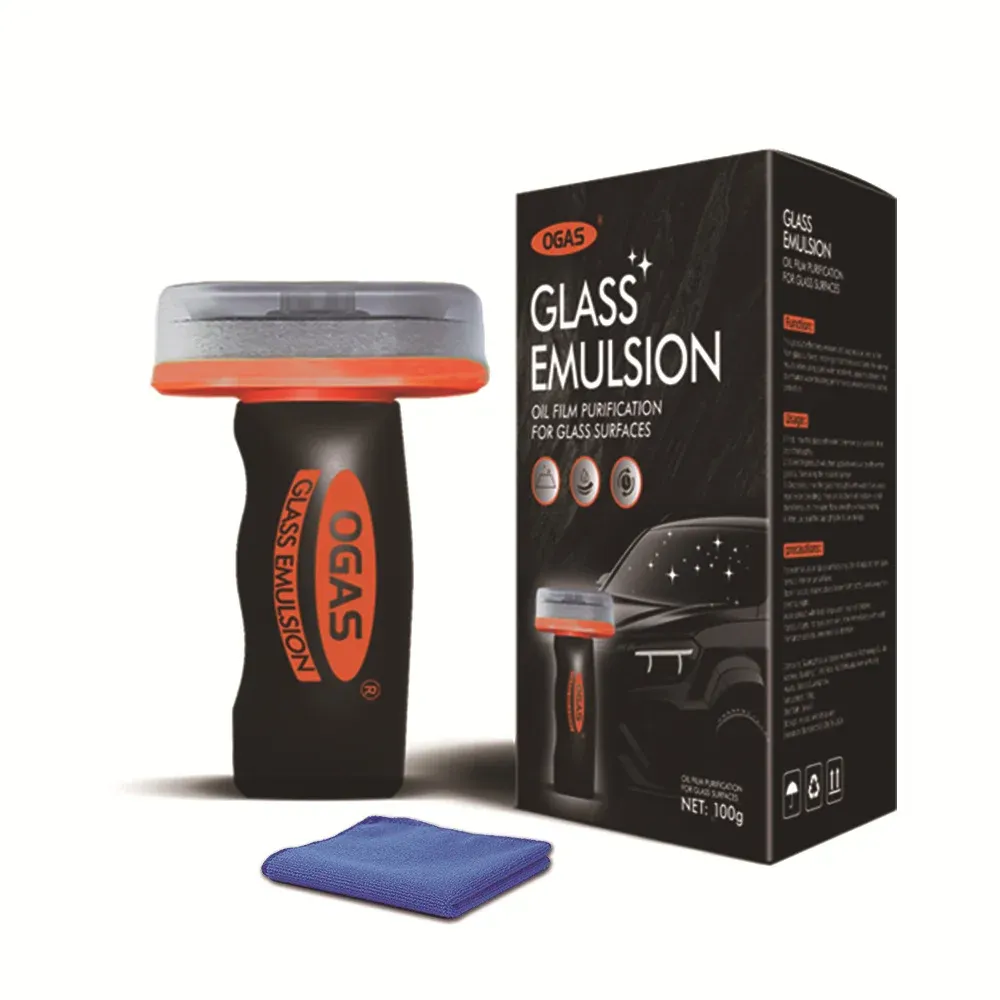 Dissolvant de film d'huile pour pare-brise, 100 ml, avec panneau de nettoyage : élimine le film d'huile et les taches, améliore la clarté 7