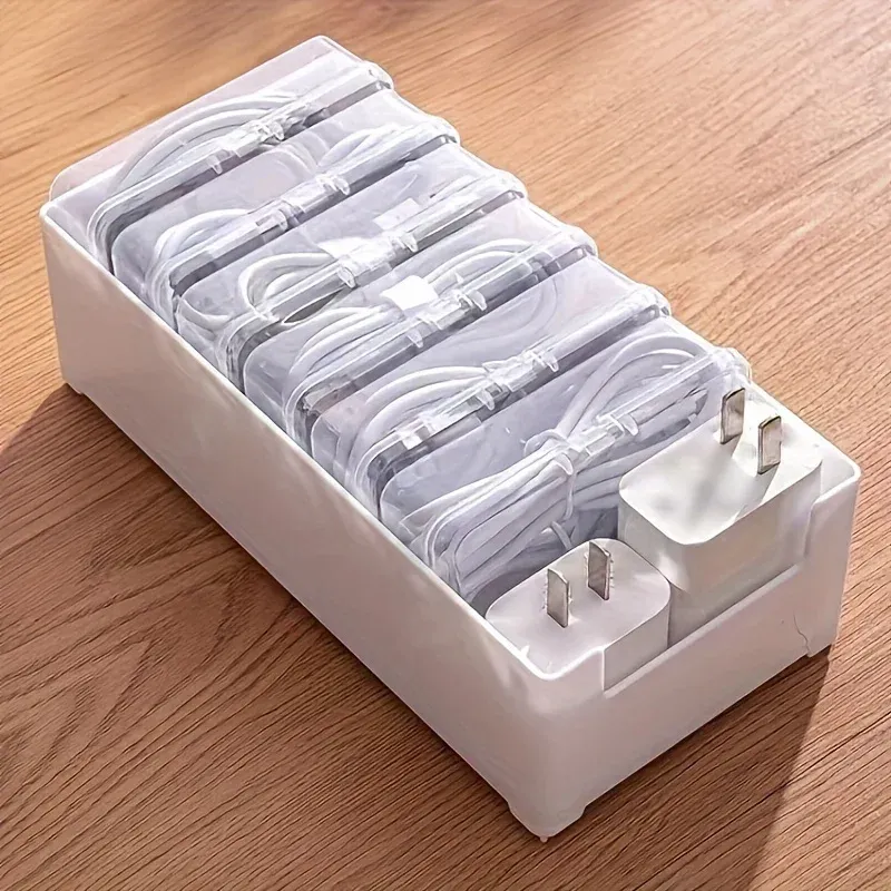 Organisateur de câbles de bureau détail des compartiments
