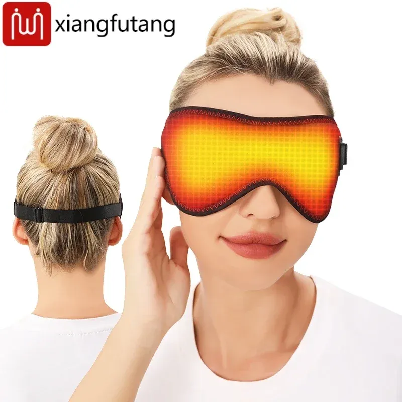 Masque chauffant massant pour les yeux en situation