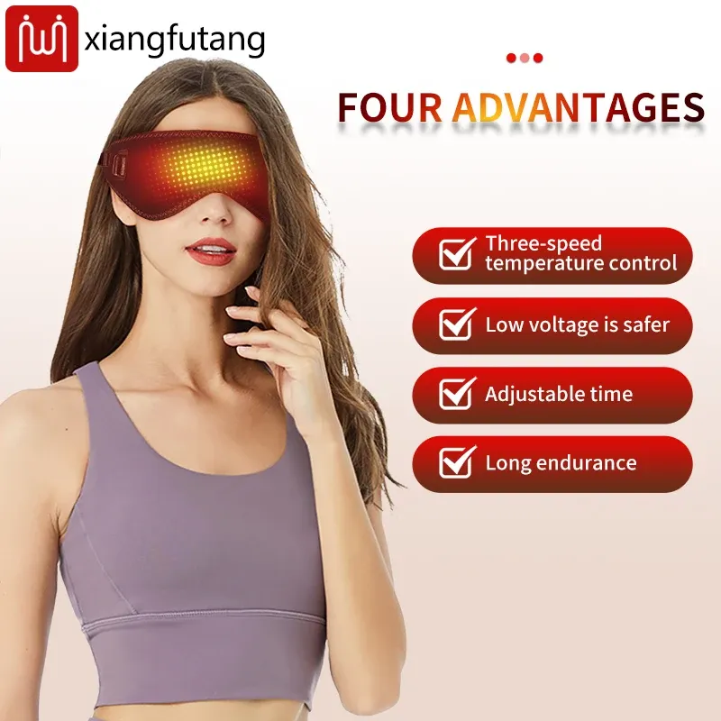Détail du masque chauffant pour les yeux