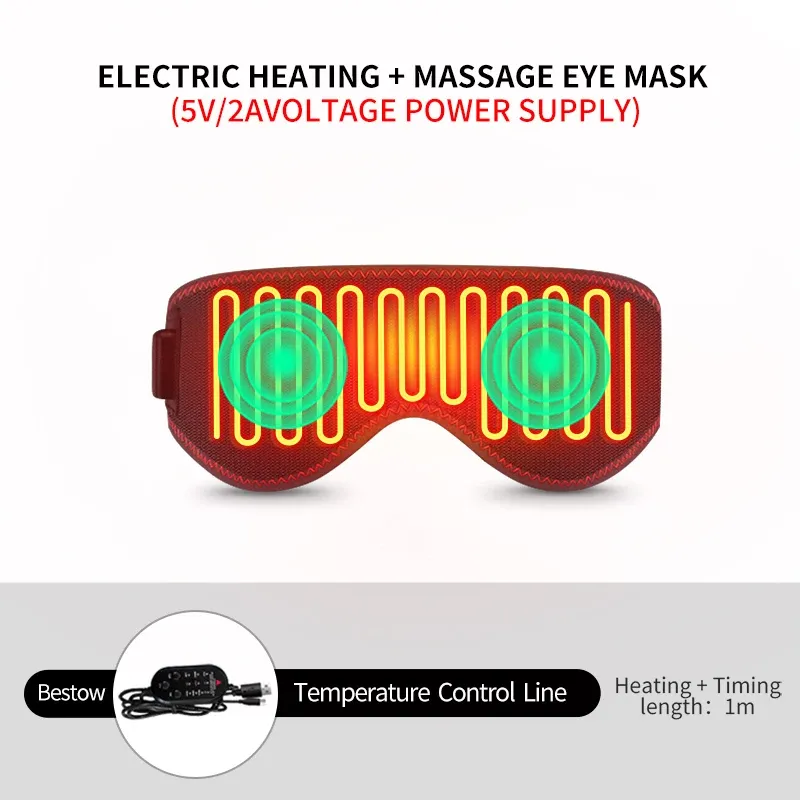 Masque chauffant massant pour les yeux à 3 niveaux de température 7