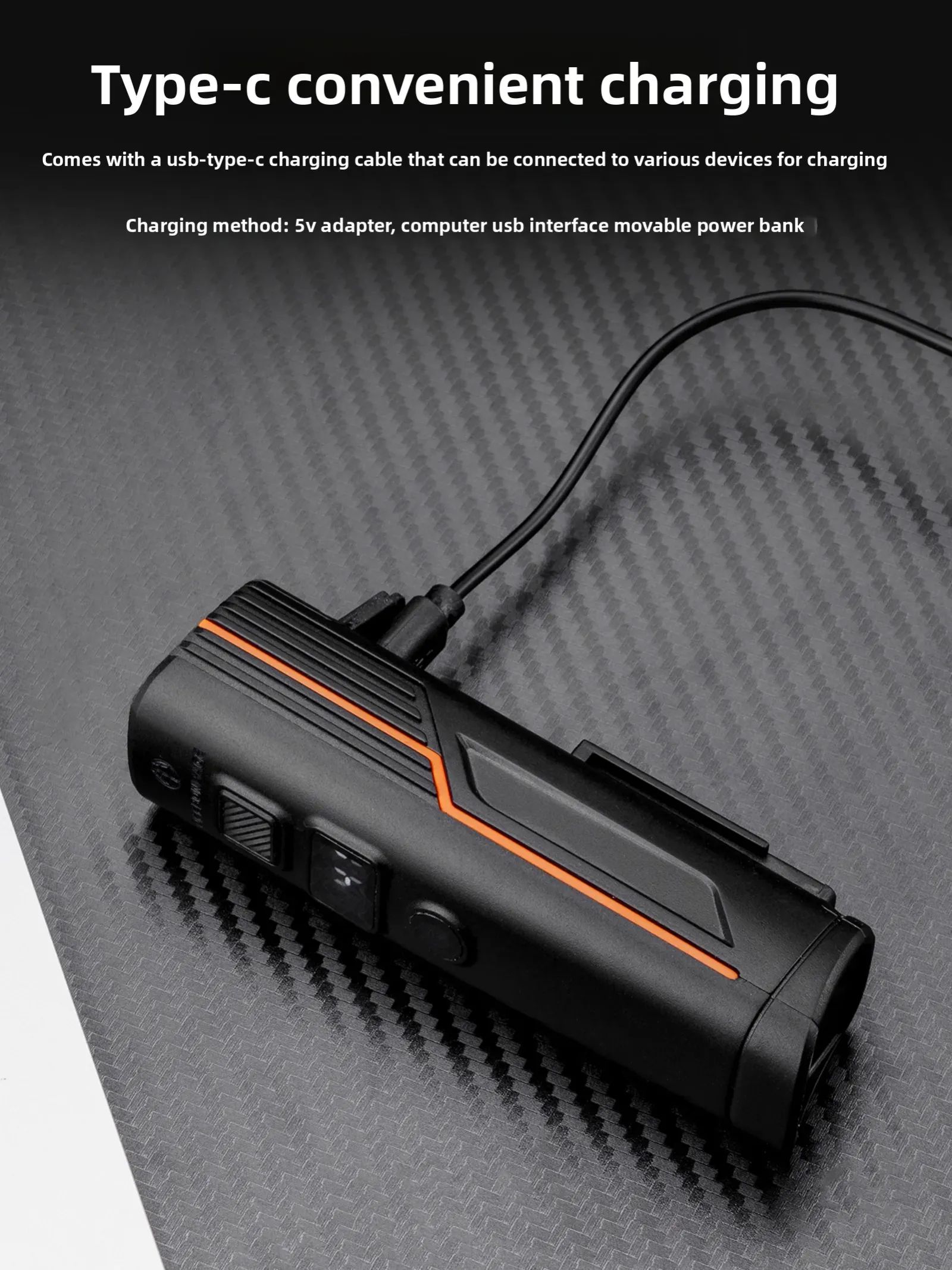 Lumière de vélo, détail du faisceau lumineux