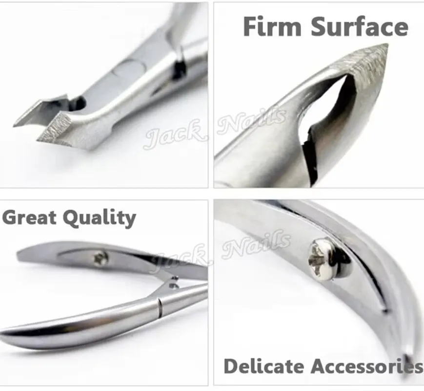 Pince à cuticules professionnelle en acier inoxydable, coupe-ongles, manucure et pédicure, soins, pince coupante, ciseaux de beauté, outils 4