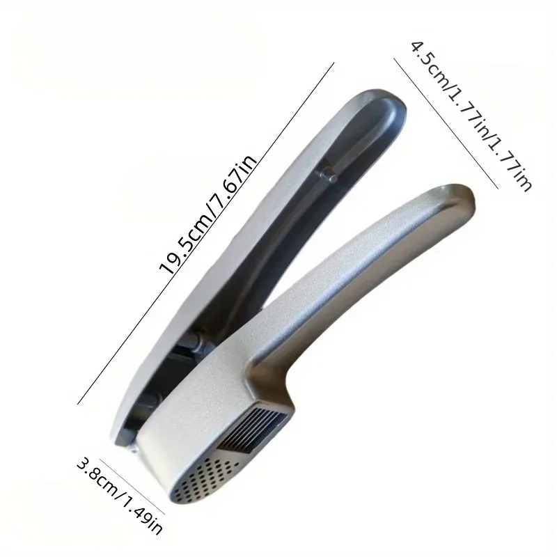 Presse-ail et trancheur 2 en 1 en aluminium pour ail et gingembre 4