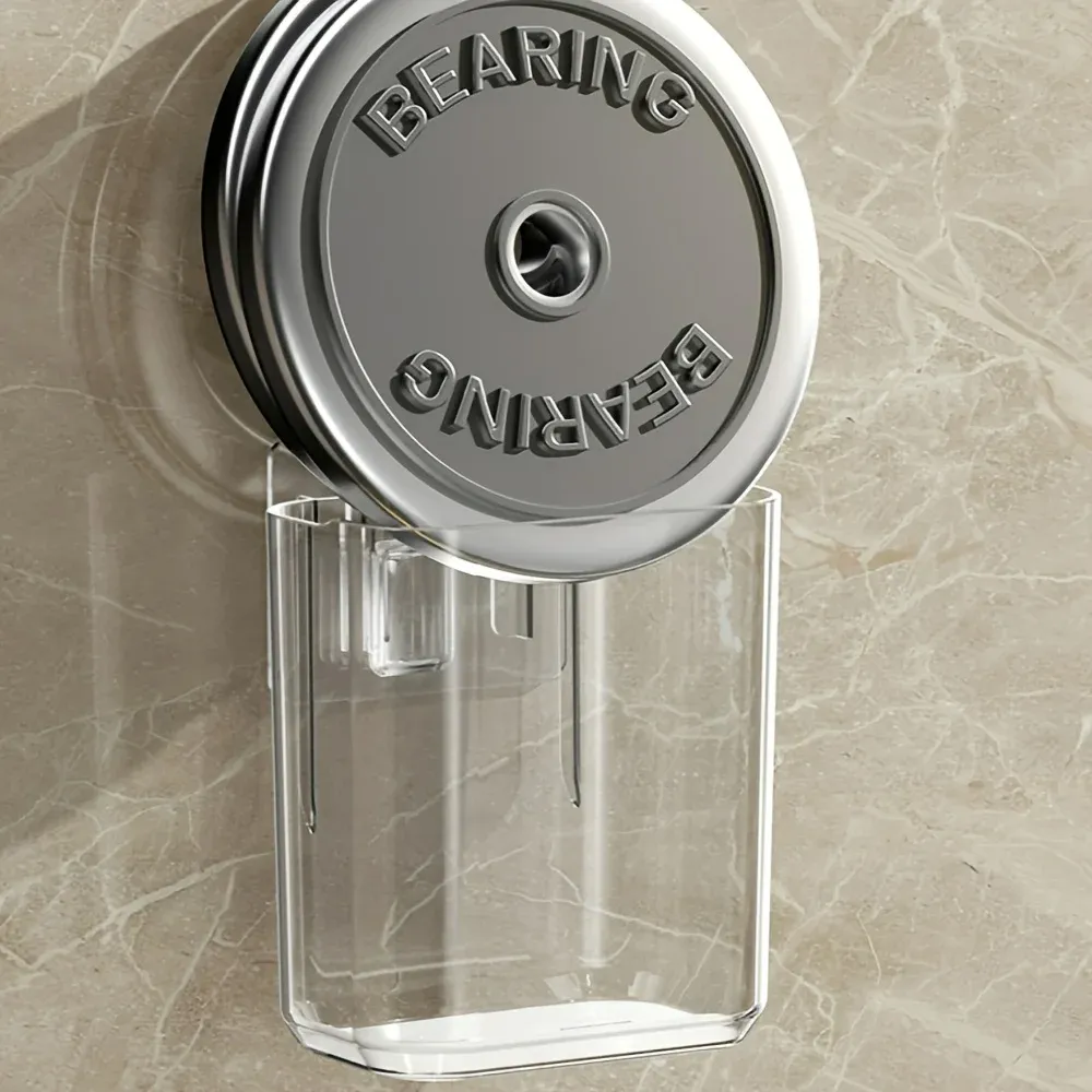 Détail du système adhésif du porte-brosses à dents