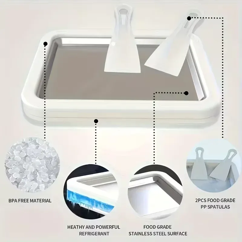 Machine à glace roulée sous différents angles