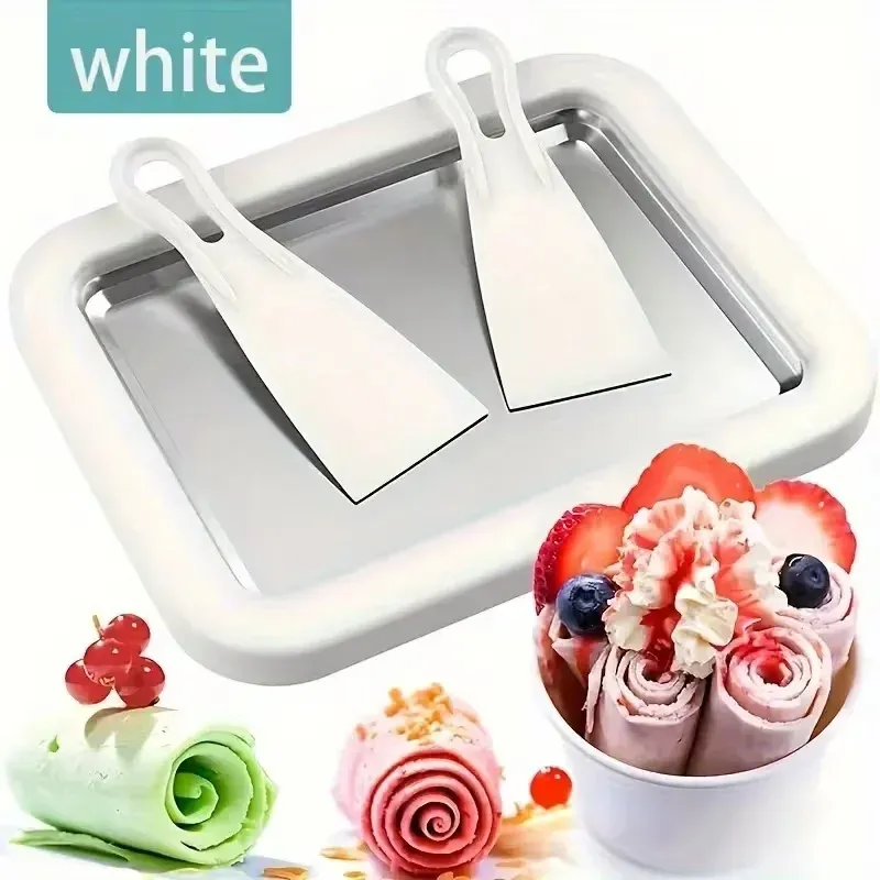 Machine à glace roulée instantanée avec spatule pour sorbets et yaourts glacés maison 8