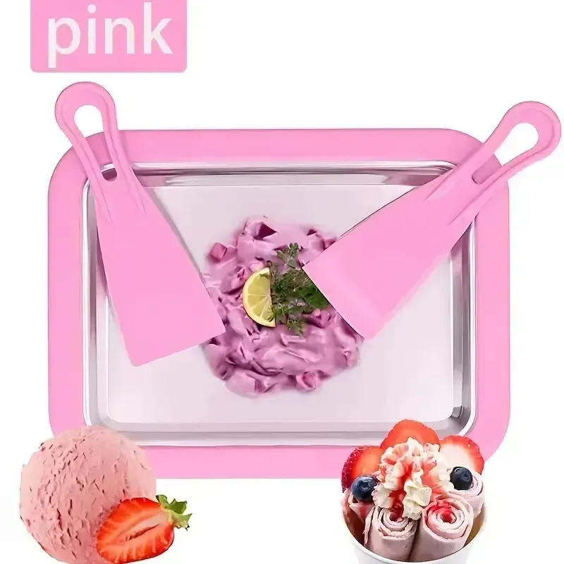 Machine à glace roulée instantanée avec spatule pour sorbets et yaourts glacés maison 7