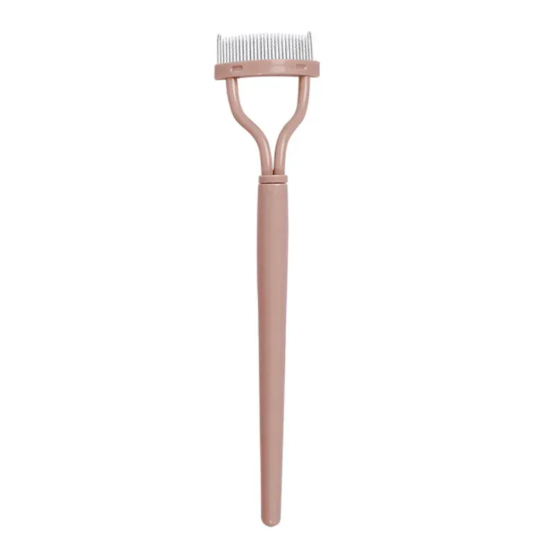 Séparateur de cils en acier inoxydable à dents métalliques, recourbe-cils droit, peigne à mascara 9
