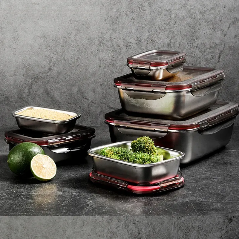 Boîte à bento en acier inoxydable, vue principale