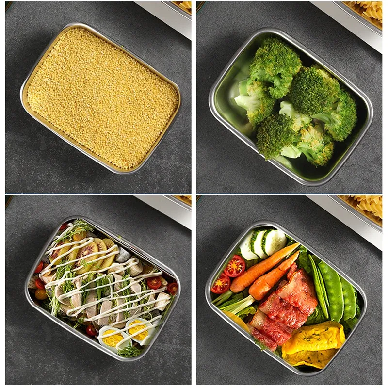 Boîte à bento en acier inoxydable, empilement