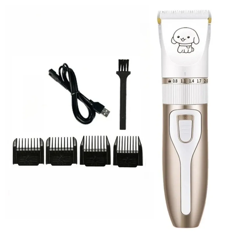 Tondeuse professionnelle sans fil rechargeable pour chiens et chats – Kit de toilettage complet 9