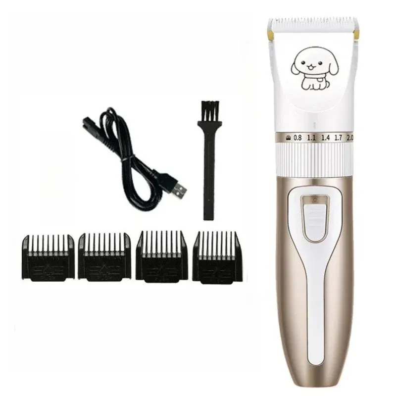 Tondeuse professionnelle sans fil rechargeable pour chiens et chats – Kit de toilettage complet 11