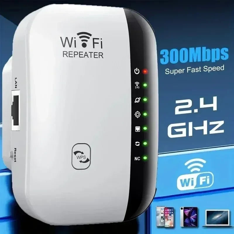 Répéteur WiFi 300 Mbps sans fil, amplificateur de signal 802.11N 2