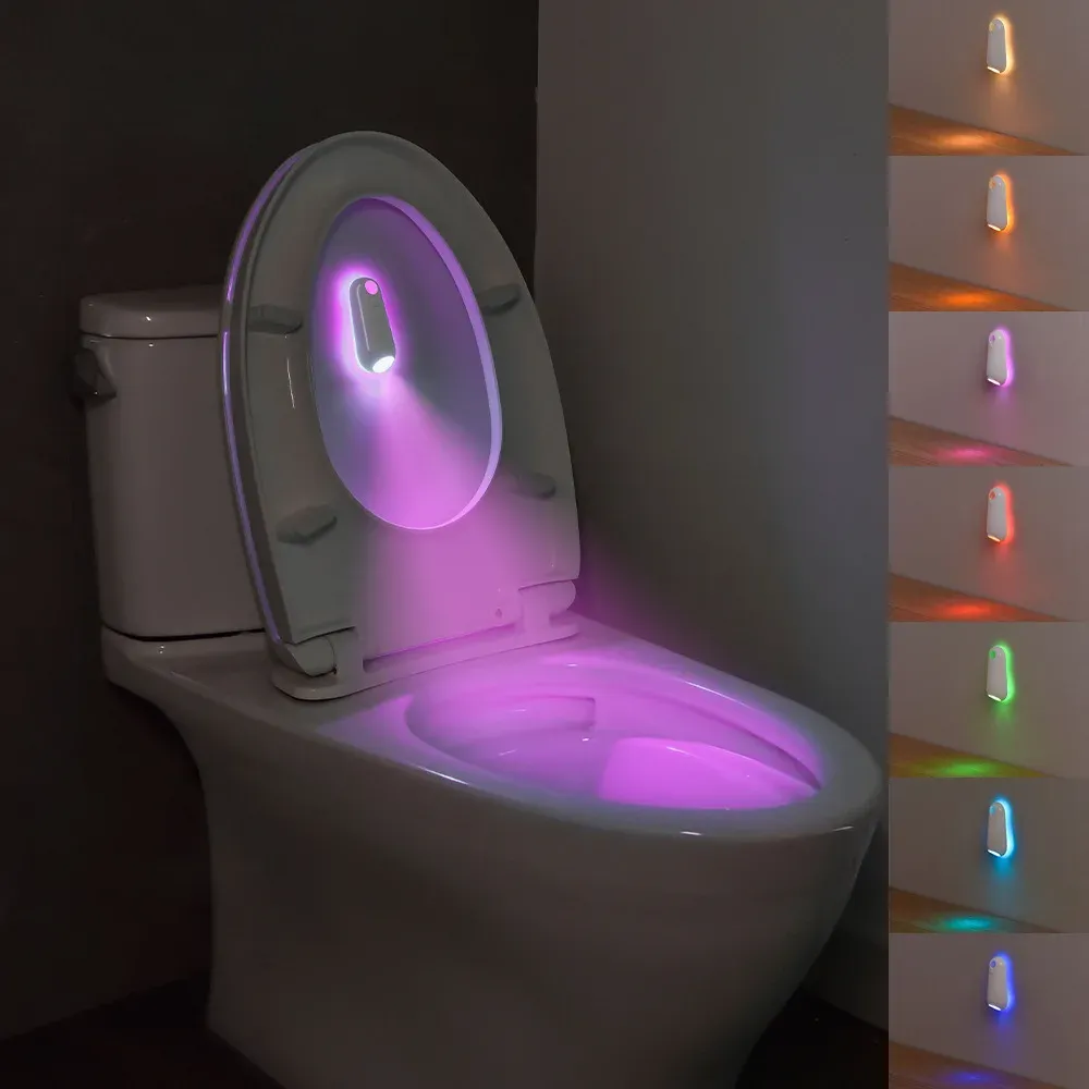 Détail du design de la veilleuse de toilettes