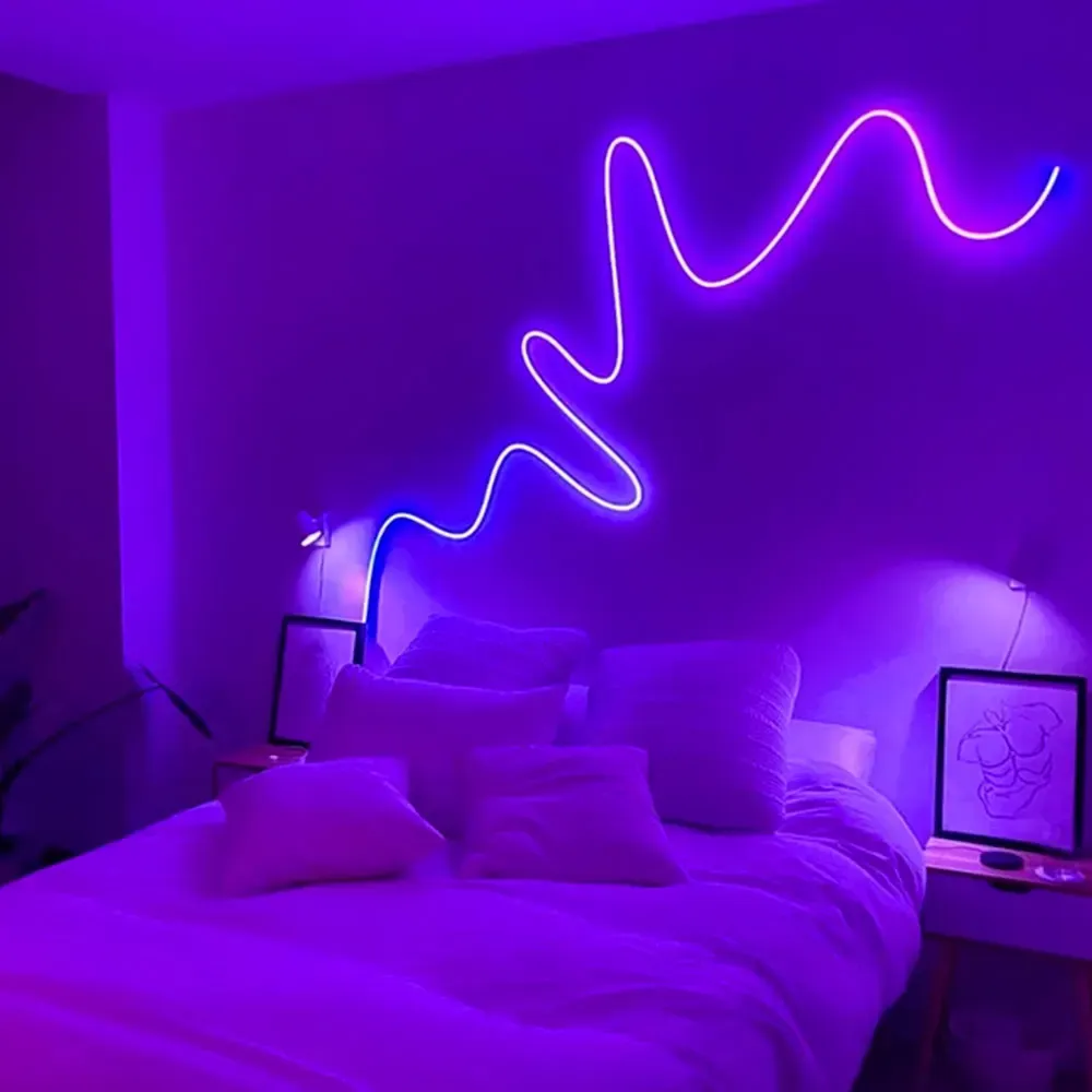 Effet de lumière douce et colorée