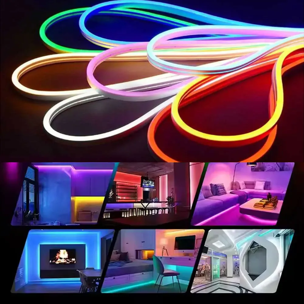 Bande lumineuse flexible en situation