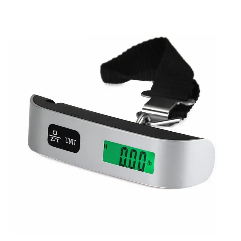 Balance à bagages numérique portable avec écran LCD, balance de voyage pour valises, capacité 110 lb (50 kg) 7