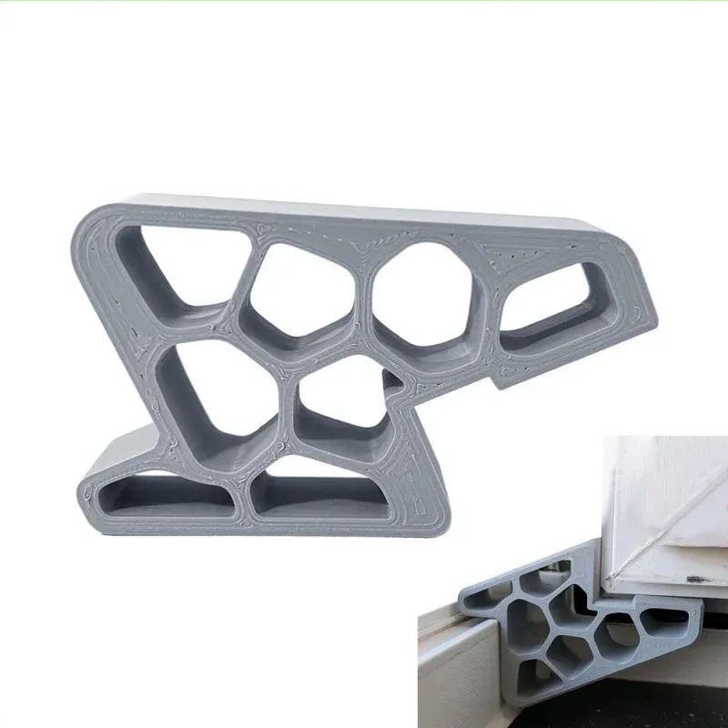 Butées de porte/fenêtre/balcon multi-usages avec verrouillage de rail, installation et démontage faciles, butée robuste et cale de porte antidérapante. 6