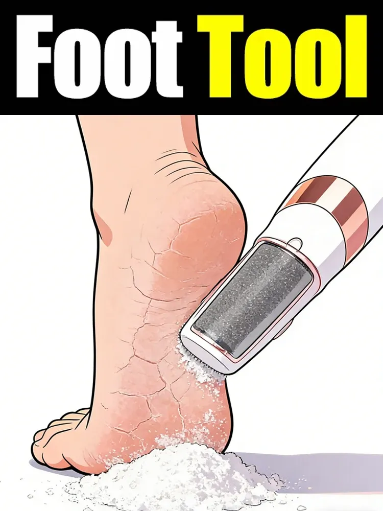 Râpe électrique pour les pieds, appareil d'élimination des callosités, brosse pour les pieds, outils de soins des pieds, outils de pédicure, élimine les peaux mortes. Unisexe. - Image 1