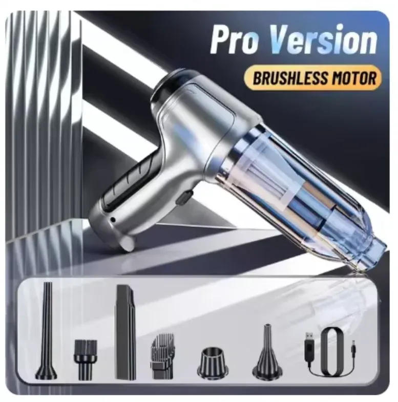 Aspirateur sans fil 2026 pour voiture, forte aspiration, portable, sec et humide, usage double maison et voiture, mini kit de nettoyage intérieur 2