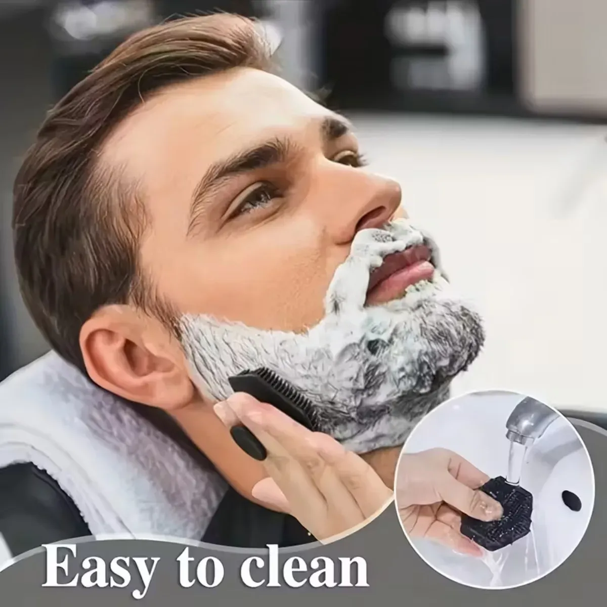 Lot de 4 brosses exfoliantes en silicone doux pour le visage et la douche, nettoyage et massage de la peau 2