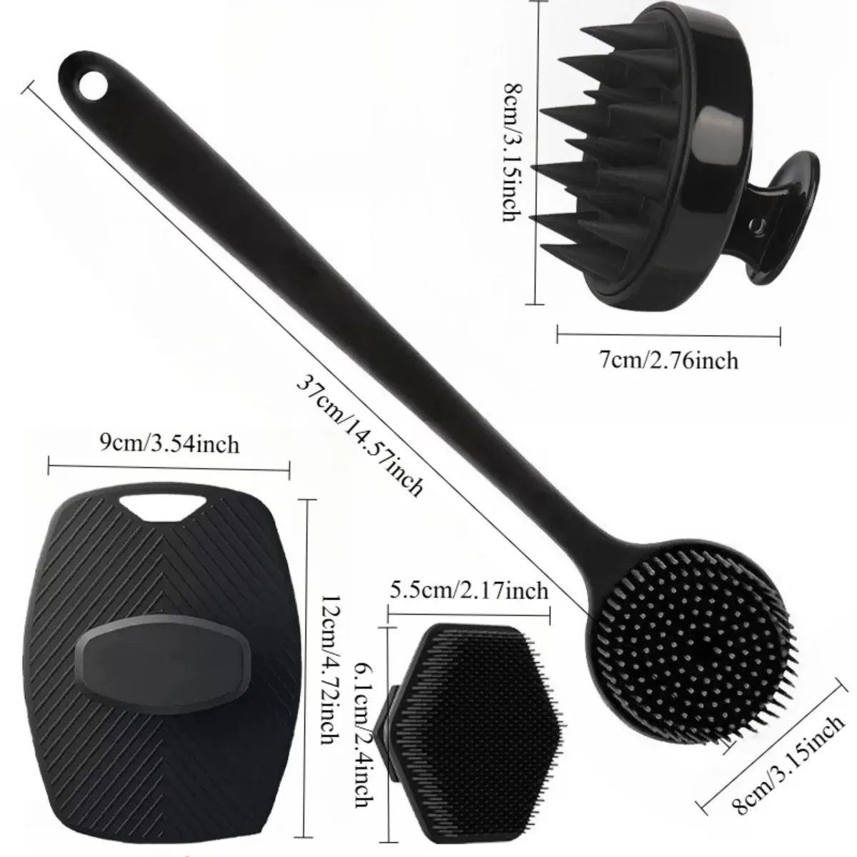 Ensemble de brosses exfoliantes en silicone