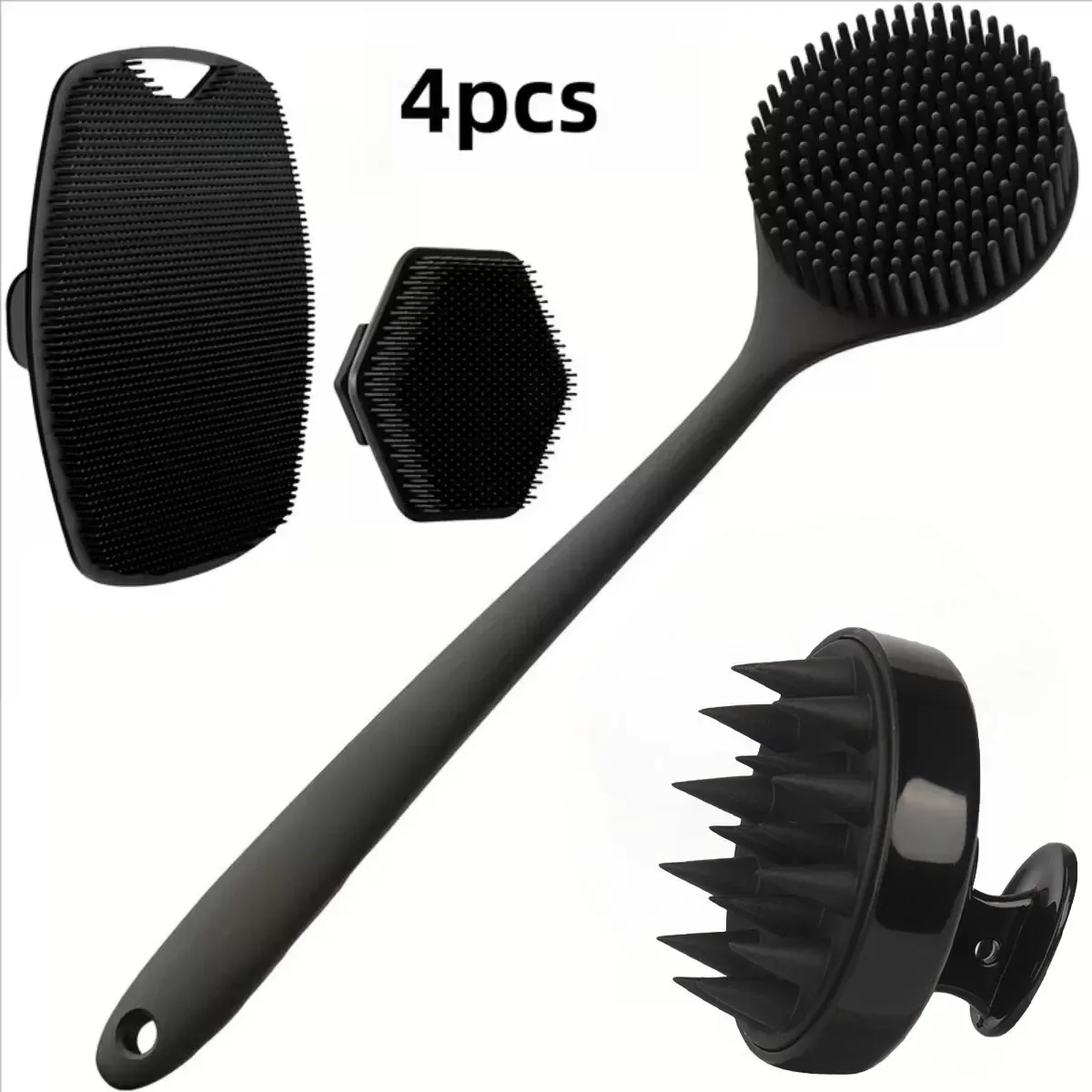 Brosse exfoliante en silicone, détail
