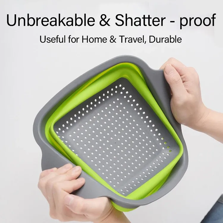 Égouttoir pliant en silicone, vue détaillée