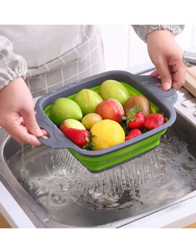 Égouttoir pliant en silicone, finition et usage