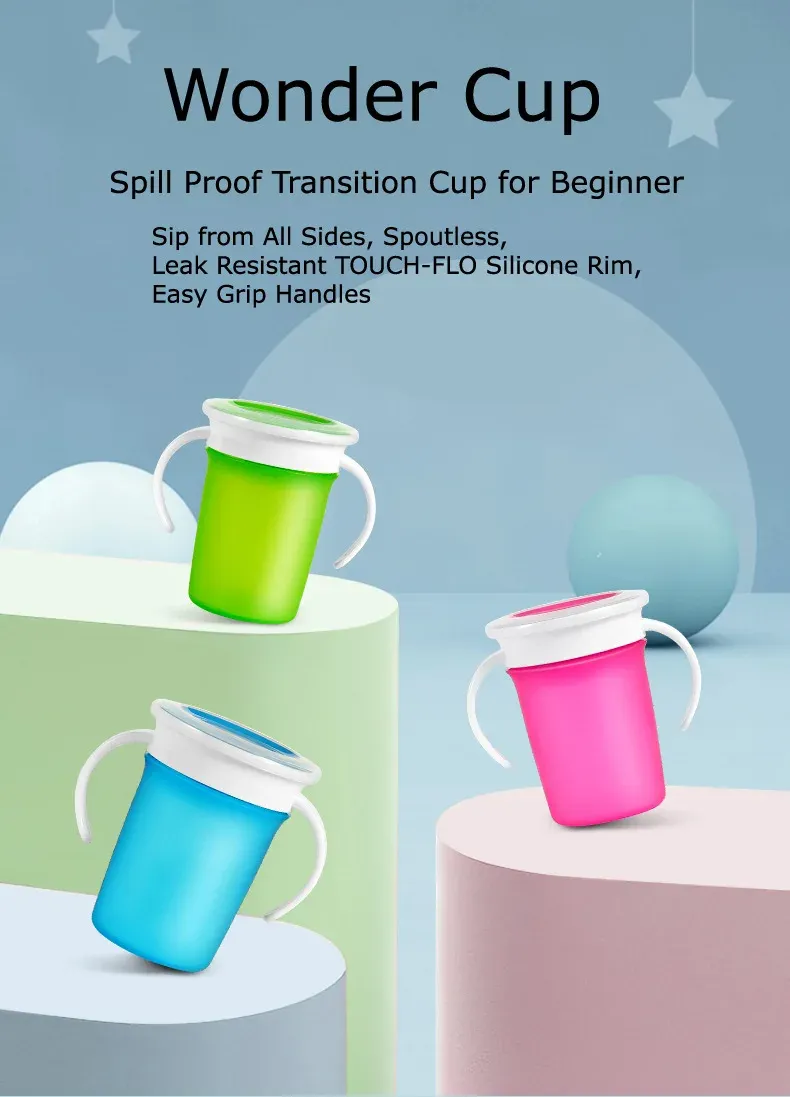 Tasse d'apprentissage bébé en situation réelle