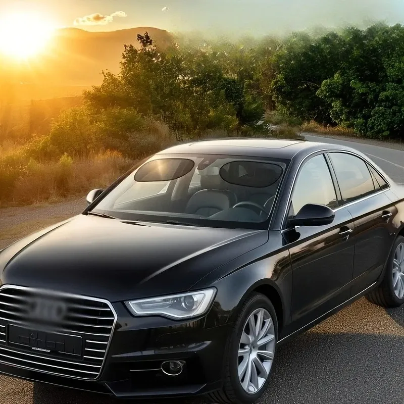 Pare-soleil de voiture 2 pièces anti-éblouissement et protection UV, bloque la lumière du soleil sans gêner la visibilité, compatible fenêtres avant, arrière, latérales et toit ouvrant 5