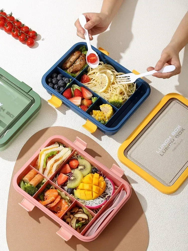 Boîte à lunch portable, détail des compartiments