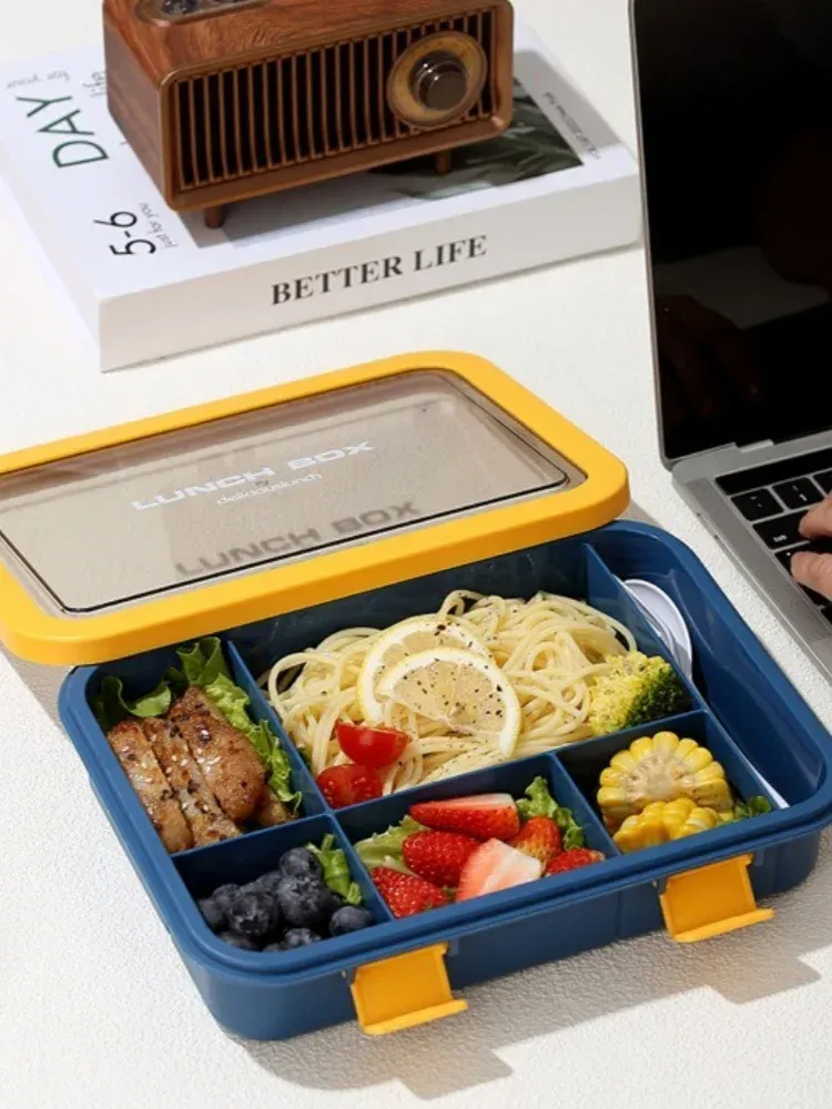 Boîte à lunch portable, couverts intégrés